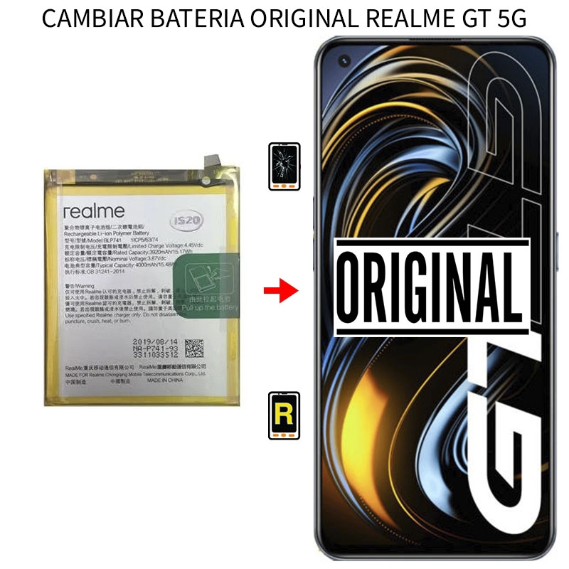 Cambiar Batería Realme GT 5G Original