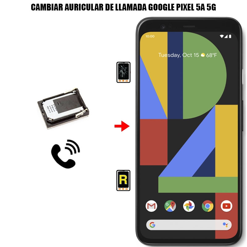 Cambiar Auricular De Llamada Google Pixel 5a 5G