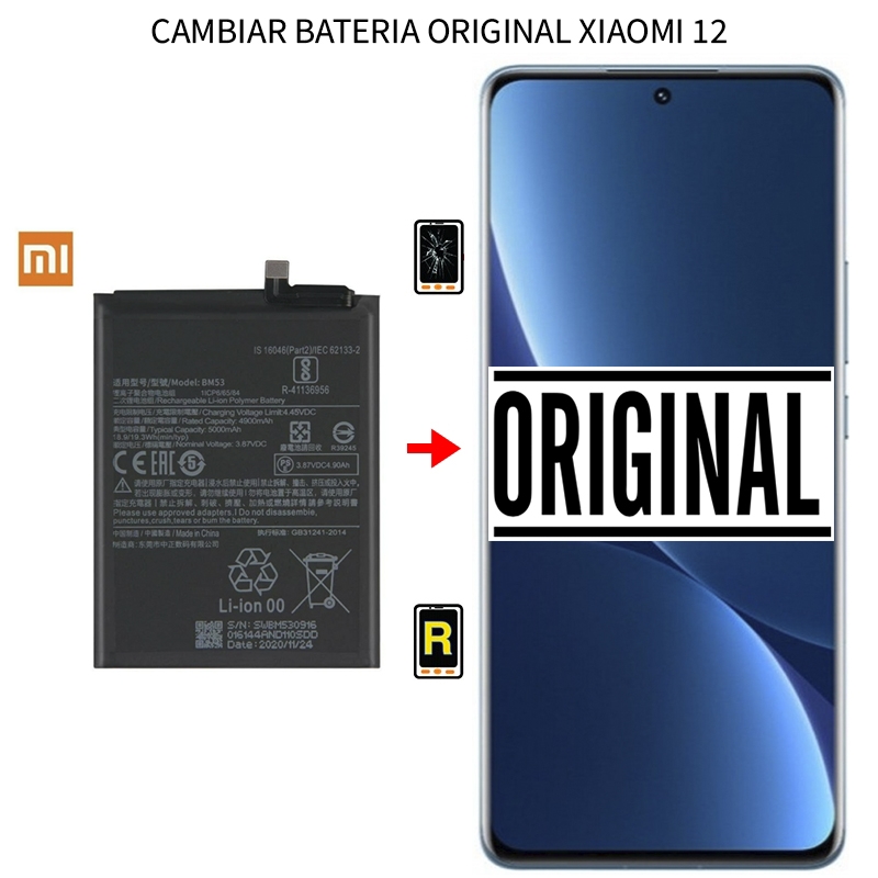 Cambiar Batería Original Xiaomi 12 Cambiar Batería Original Xiaomi 12