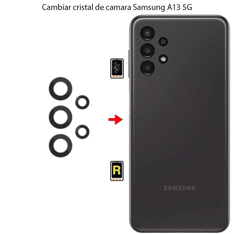 Cambiar Cristal Cámara Trasera Samsung Galaxy A13 5G