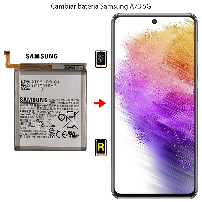 Cambiar Batería Samsung Galaxy A73 5G