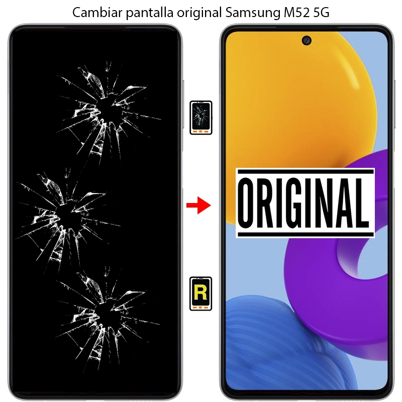 Cambiar Pantalla Samsung Galaxy M52 5G Original