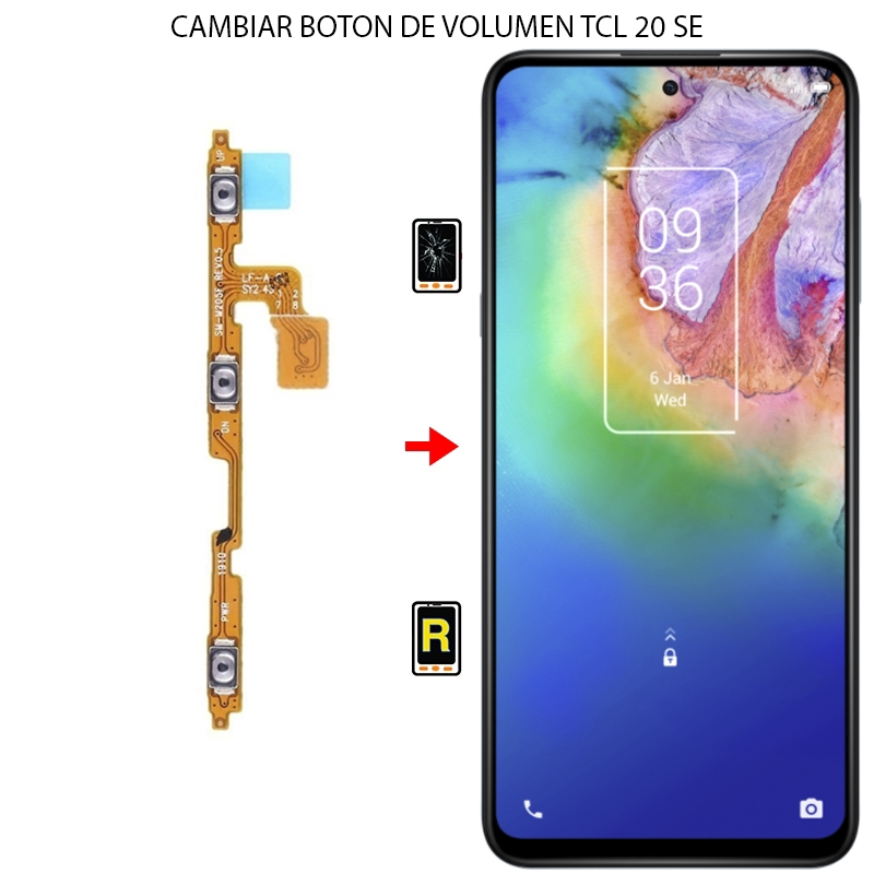 Cambiar Botón De Volumen TCL 20 SE