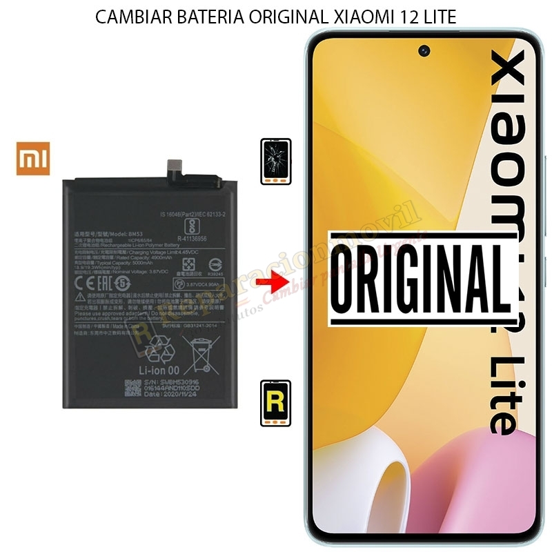 Cambiar Batería Original Xiaomi Mi 12 Lite BP4B Cambiar Batería Original Xiaomi Mi 12 Lite BP4B