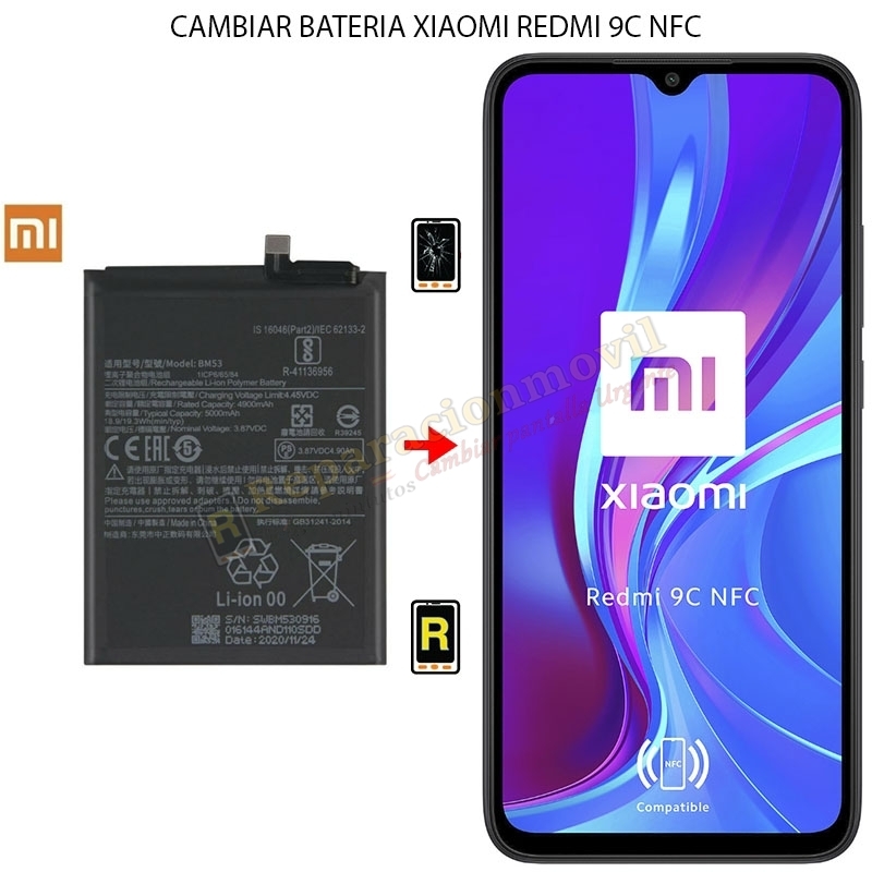 Cambiar Batería Xiaomi Redmi 9C NFC