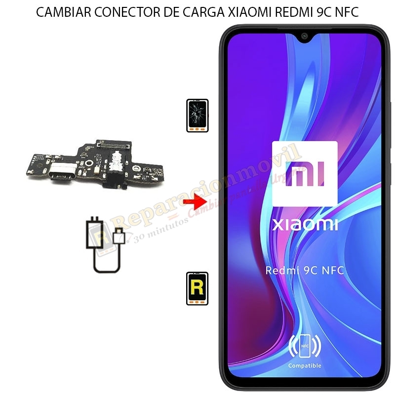 Cambiar Conector De Carga Xiaomi Redmi 9C NFC