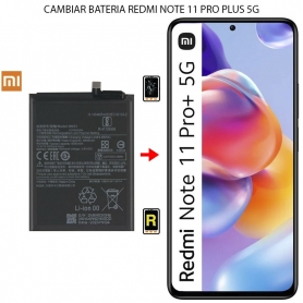 Cambiar Batería Xiaomi Redmi Note 11S Pro Plus 5g