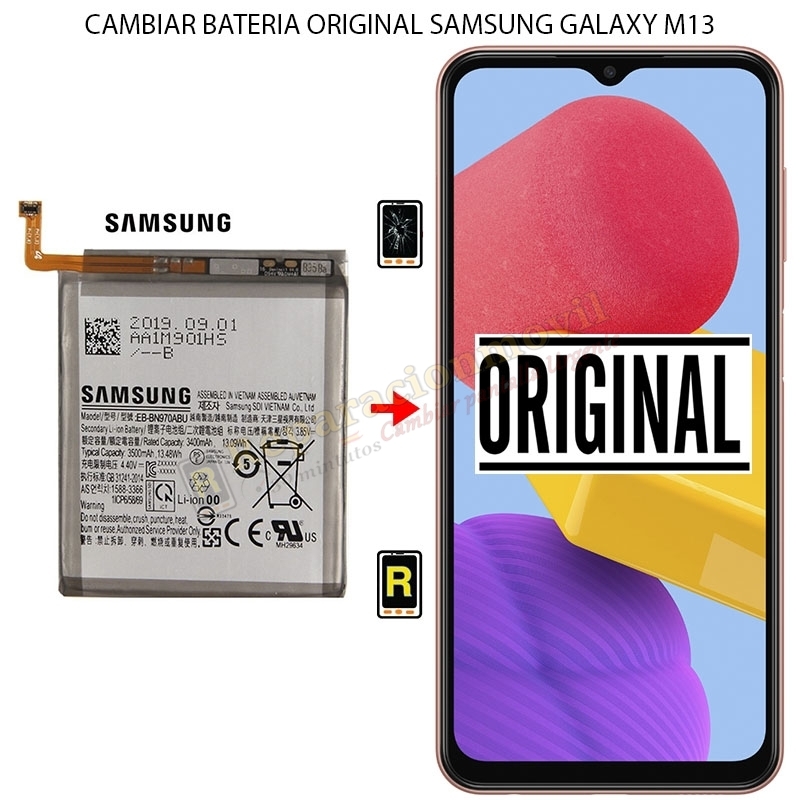 Cambiar Batería Samsung Galaxy M13 4G Original