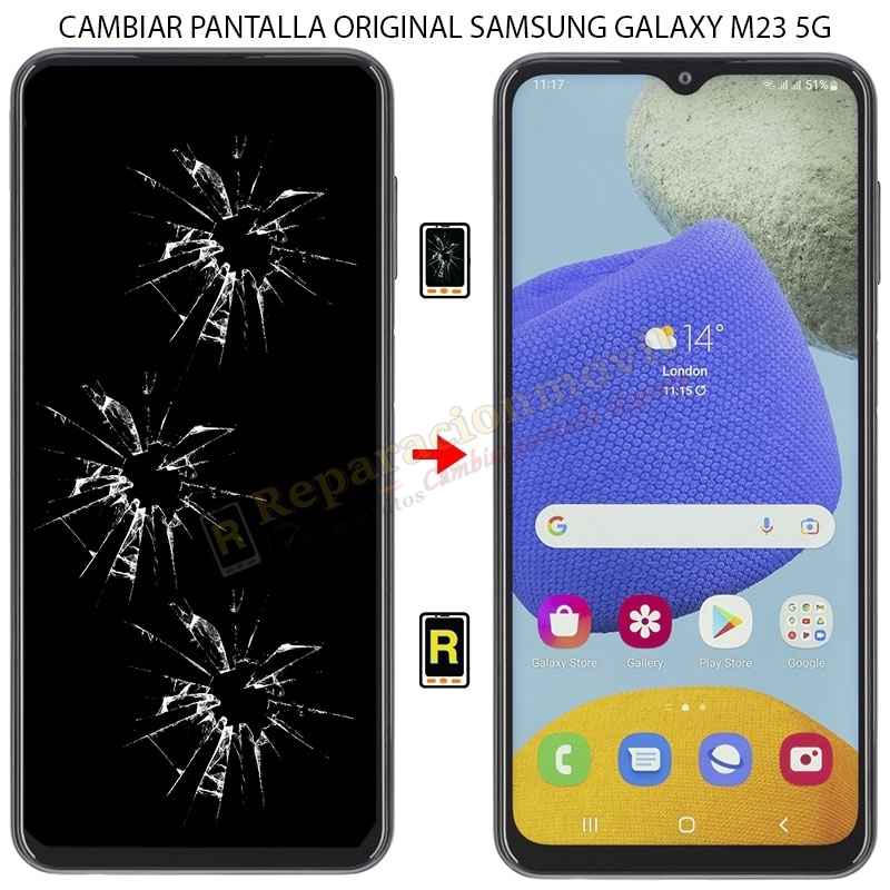 Cambiar Pantalla Samsung Galaxy M23 5G ORIGINAL