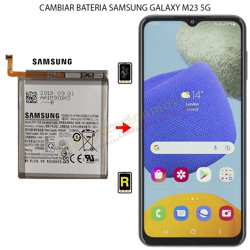Cambiar Batería Samsung Galaxy M23 5G