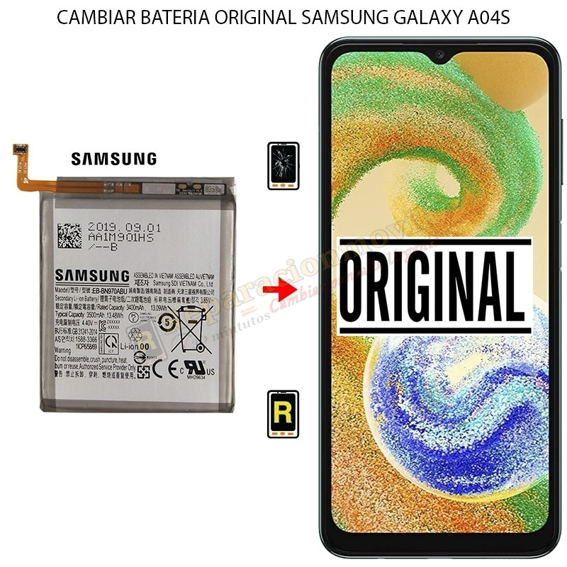 Cambiar Batería Original Samsung Galaxy A04S Cambiar Batería Original Samsung Galaxy A04S
