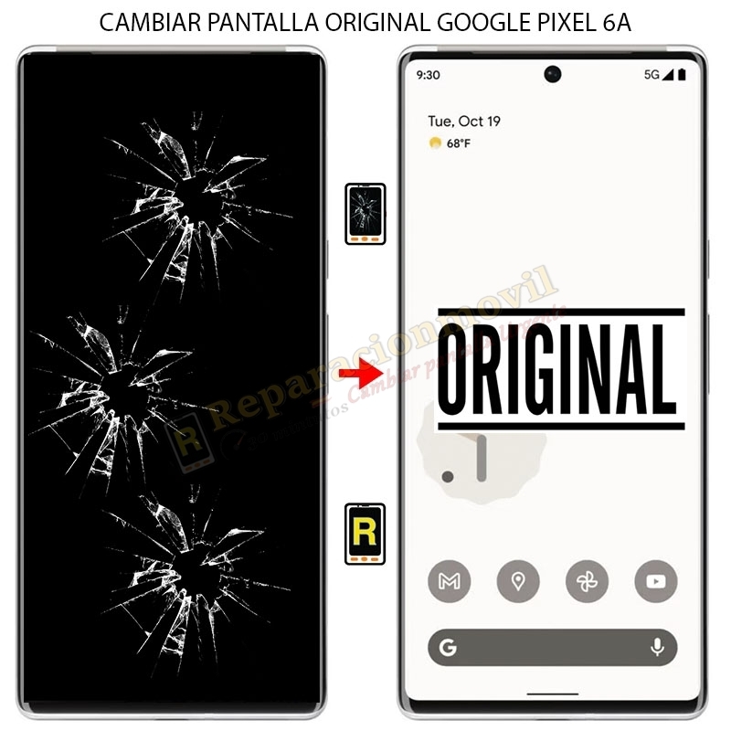 Cambiar Pantalla Google Pixel 6A ORIGINAL