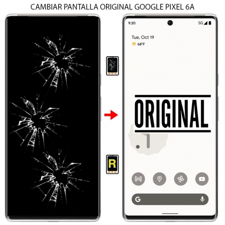 Cambiar Pantalla Google Pixel 6A Original Con Huella Oficial Autorizado