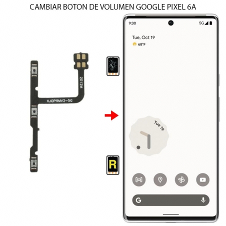 Cambiar Botón De Volumen Google Pixel 6A
