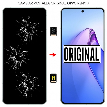 Cambiar Pantalla Oppo Reno 7 4G ORIGINAL Con Marco