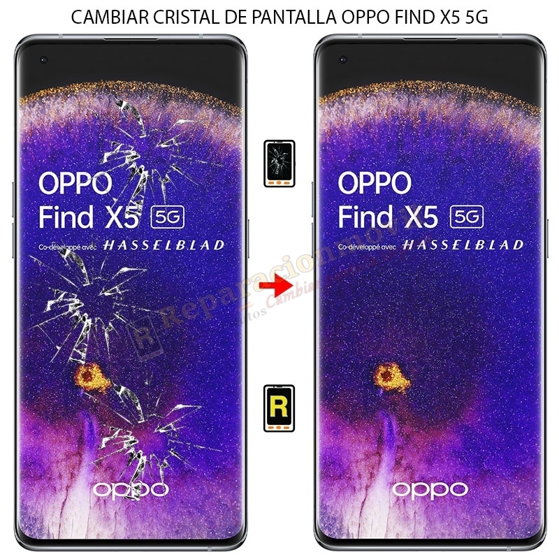Cambiar Cristal De Pantalla Oppo Find X5 5G
