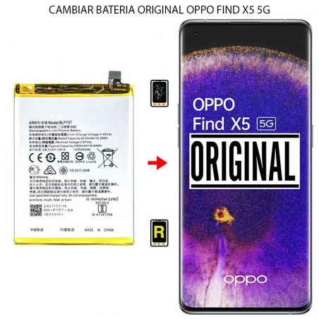 Cambiar Batería Oppo Find X5 5G Original