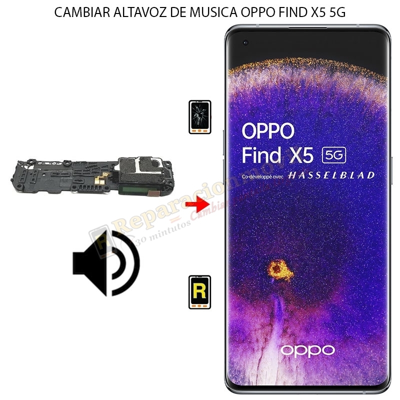 Cambiar Altavoz De Música Oppo Find X5 5G