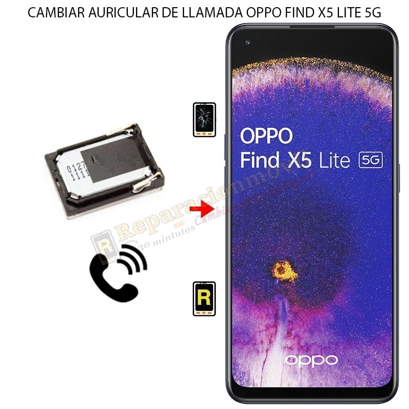 Cambiar Auricular De Llamada Oppo Find X5 Lite