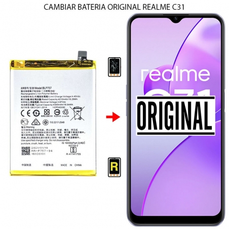 Cambiar Batería Realme C31 Original