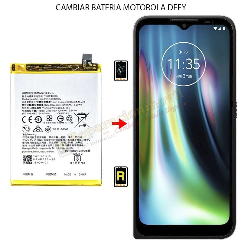 Cambiar Batería Motorola Defy