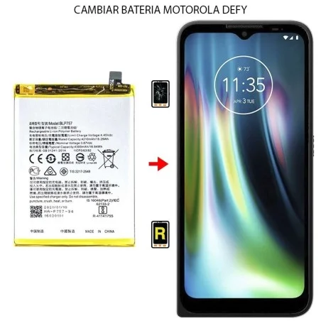 Cambiar Batería Motorola Defy