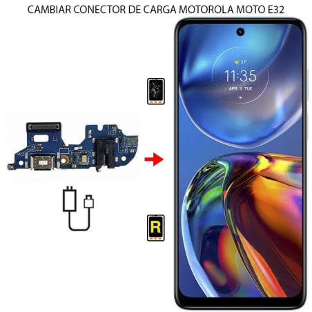 Cambiar Conector De Carga Motorola Moto E32