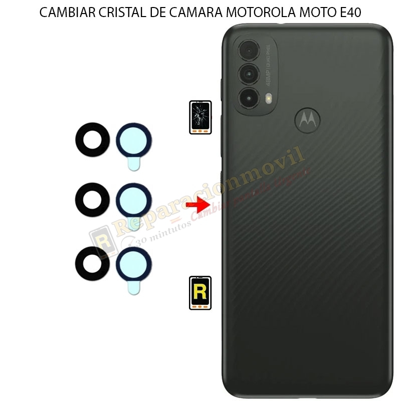 Cambiar Cristal Cámara Trasera Motorola Moto E40
