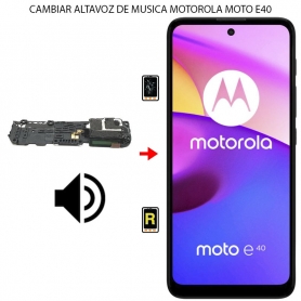 Cambiar Altavoz De Música Motorola Moto E40