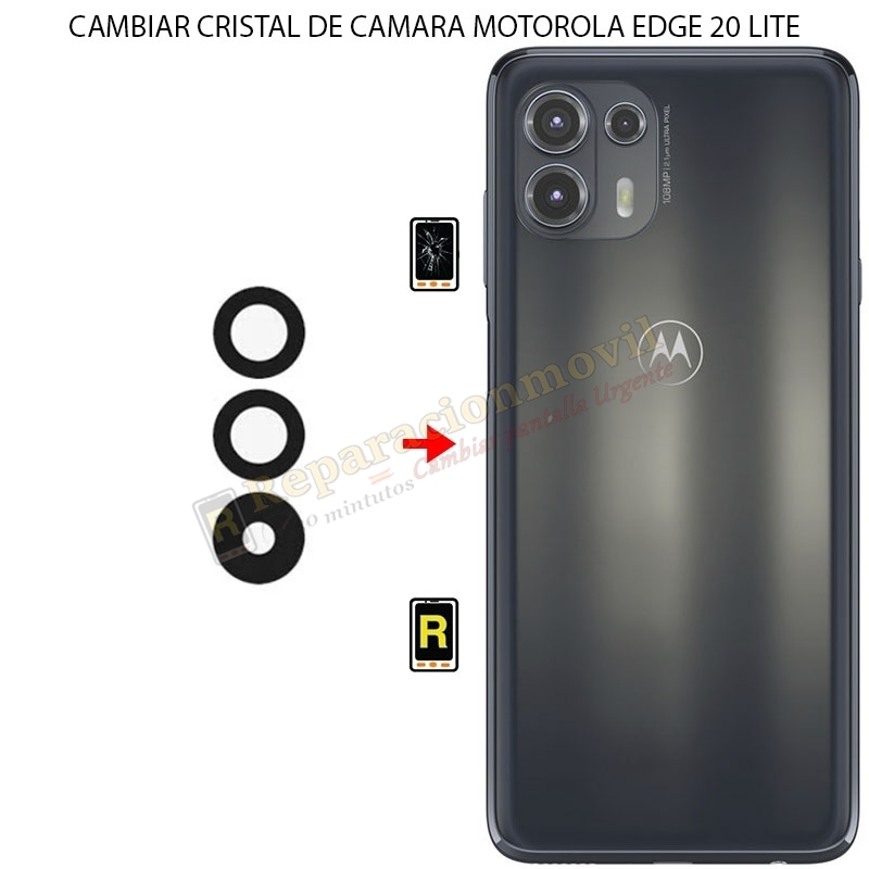Cambiar Cristal Cámara Trasera Motorola Edge 20 Lite