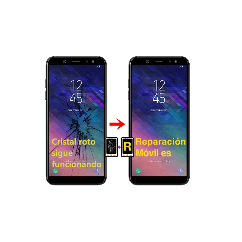 Cambiar Cristal Samsung A6 plus (2018) Cambiar Cristal Samsung A6 plus (2018)