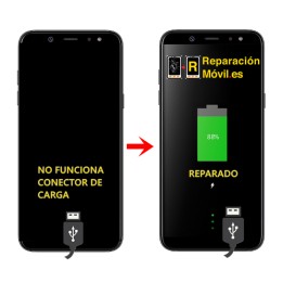 Cambiar Conector de carga Samsung A6 plus