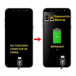 Cambiar Conector de carga Samsung A6 plus