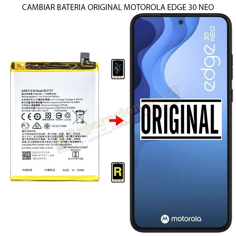 Cambiar Batería Motorola Edge 30 Neo Original