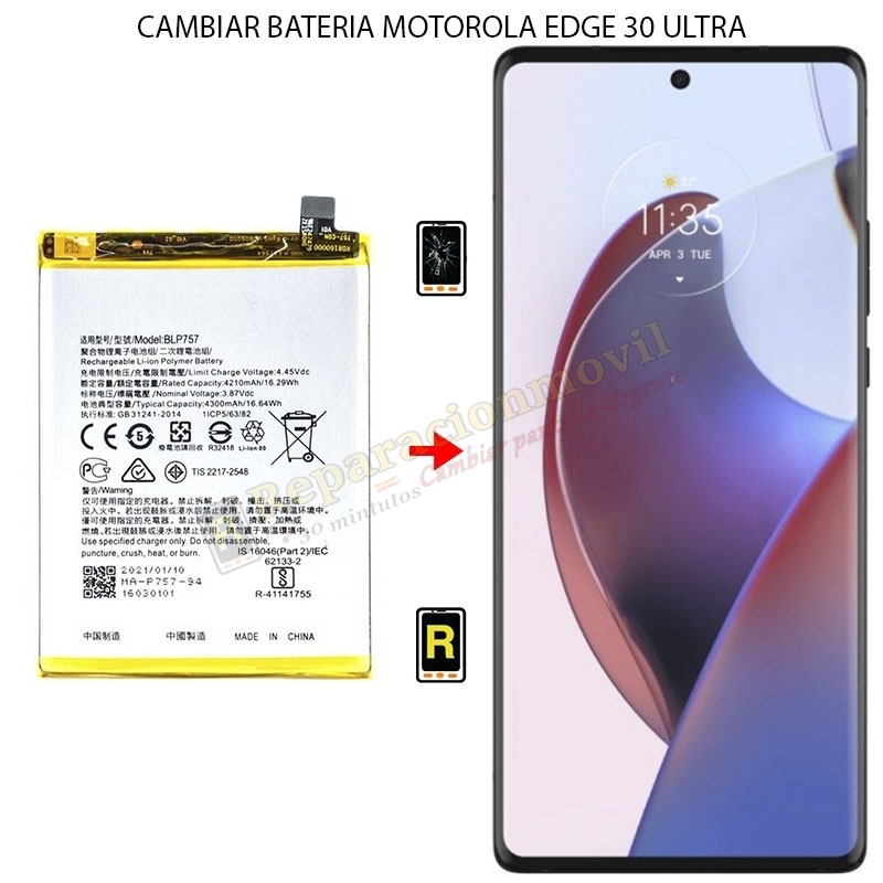 Cambiar Batería Motorola Edge 30 Ultra