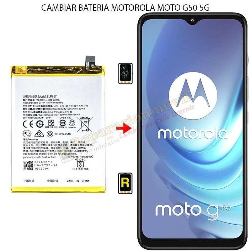 Cambiar Batería Motorola Moto G50 5G