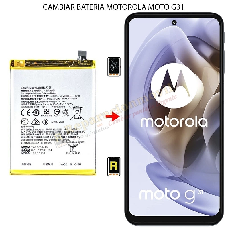 Cambiar Batería Motorola Moto G31