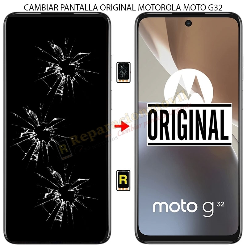 Cambiar Pantalla Motorola Moto G32 ORIGINAL