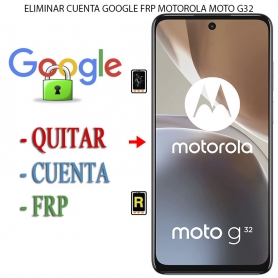 Eliminar Contraseña y Cuenta Google Motorola Moto G32
