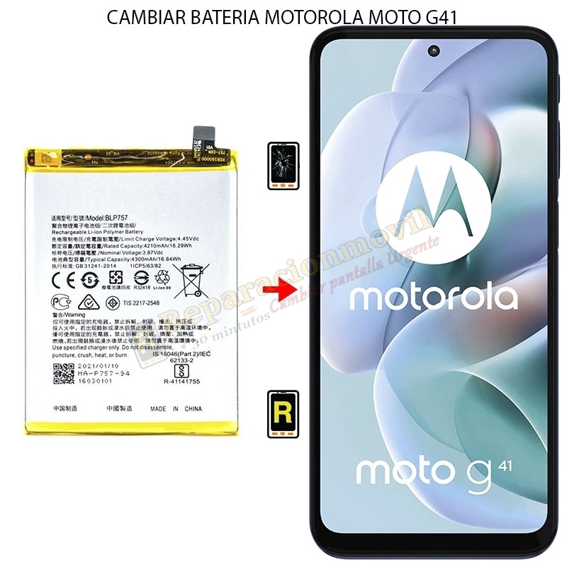 Cambiar Batería Motorola Moto G41
