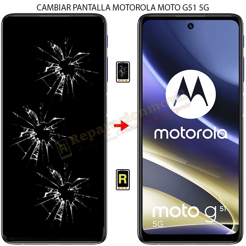 Cambiar Pantalla Motorola Moto G51 5G