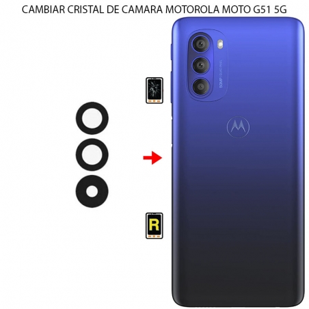 Cambiar Cristal Cámara Trasera Motorola Moto G51 5G