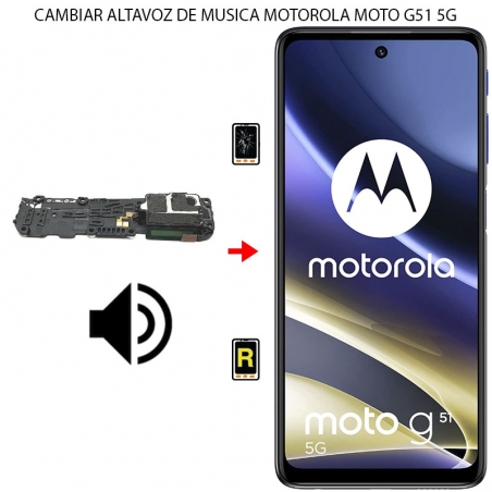 Cambiar Altavoz De Música Motorola Moto G51 5G