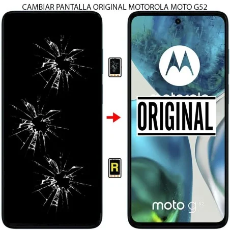 Cambiar Pantalla Motorola Moto G52 ORIGINAL
