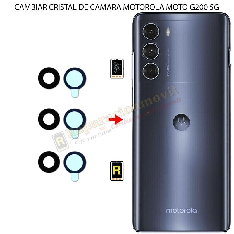 Cambiar Cristal Cámara Trasera Motorola Moto G200 5G