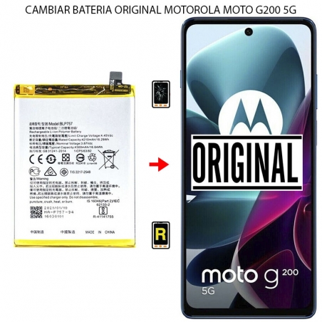 Cambiar Batería Motorola Moto G200 5G Original