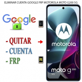 Eliminar Contraseña y Cuenta Google Motorola Moto G200 5G