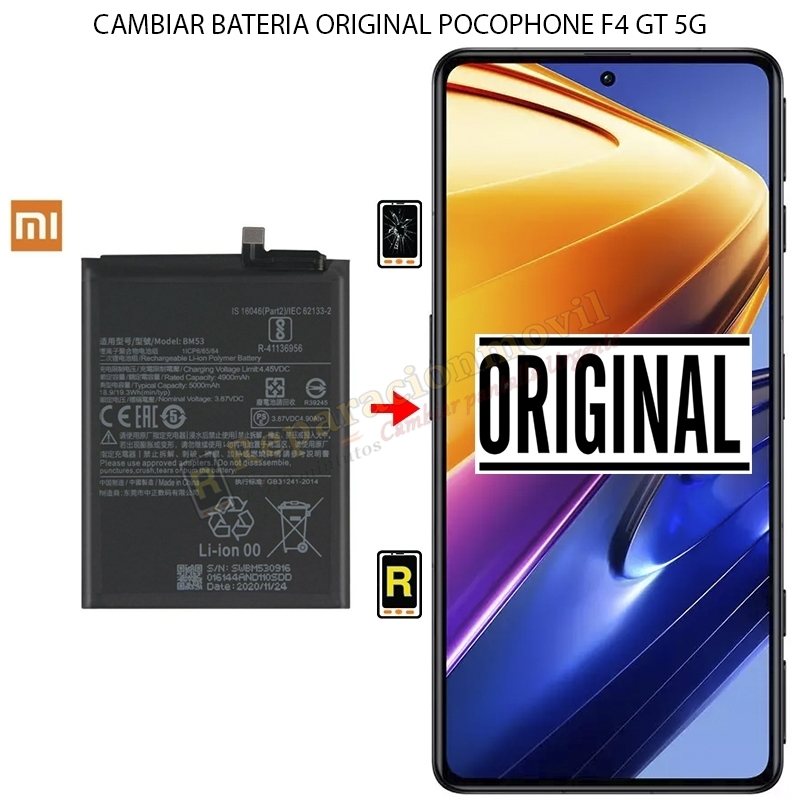 Cambiar Batería Xiaomi Poco F4 GT Original
