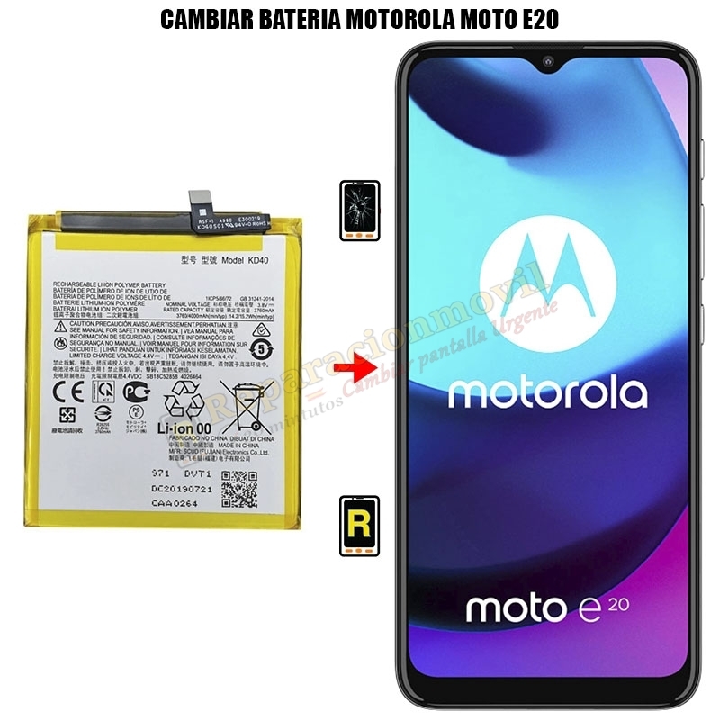 Cambiar Batería Motorola Moto E20