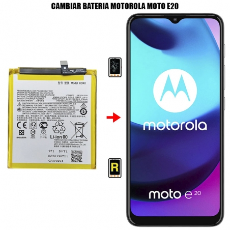 Cambiar Batería Motorola Moto E20